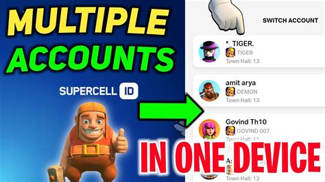 how to change account in coc|Guide to multi.